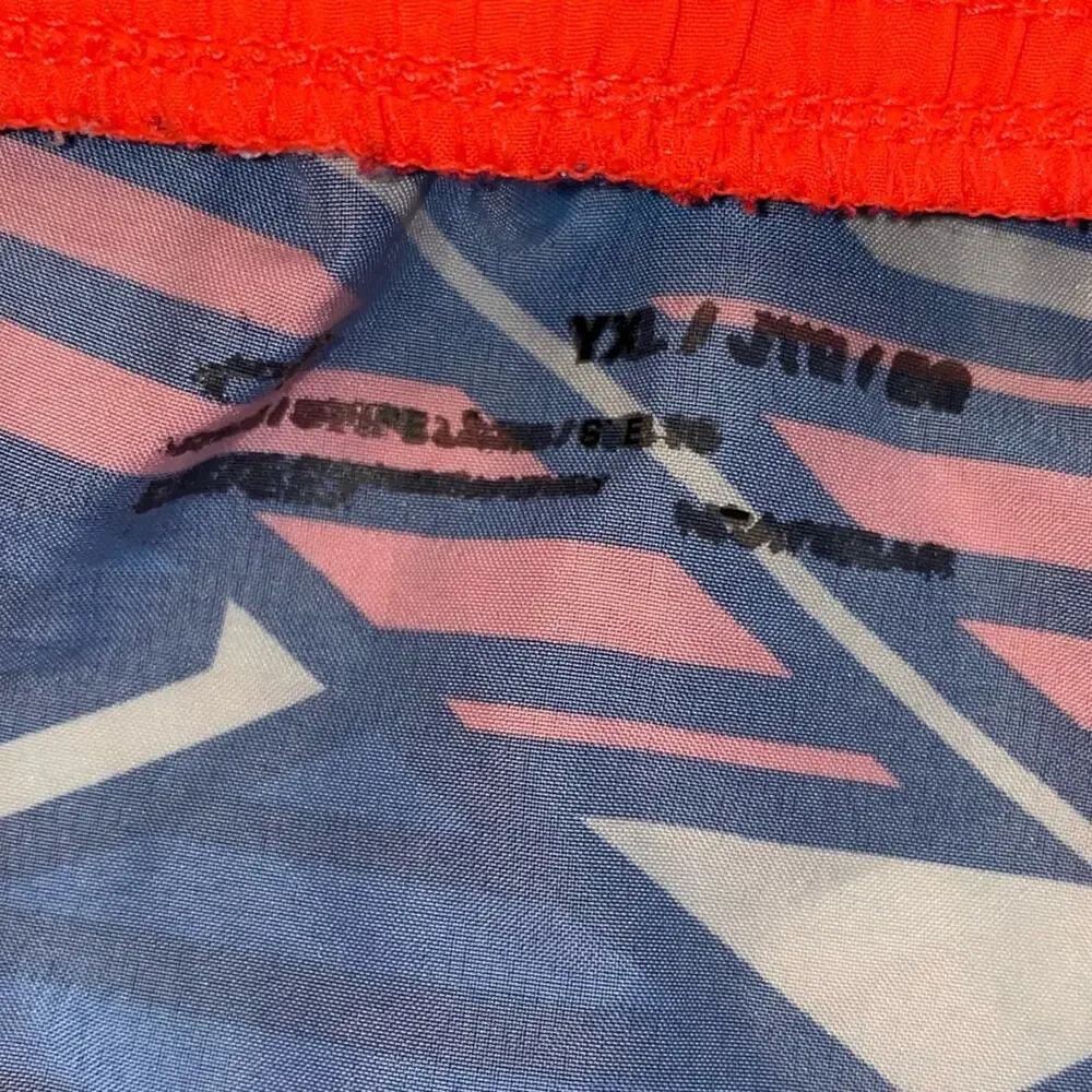 Under Armour Youth XL Athletic‎ Shorts Blue Orange Running Gym Lightweight Girls